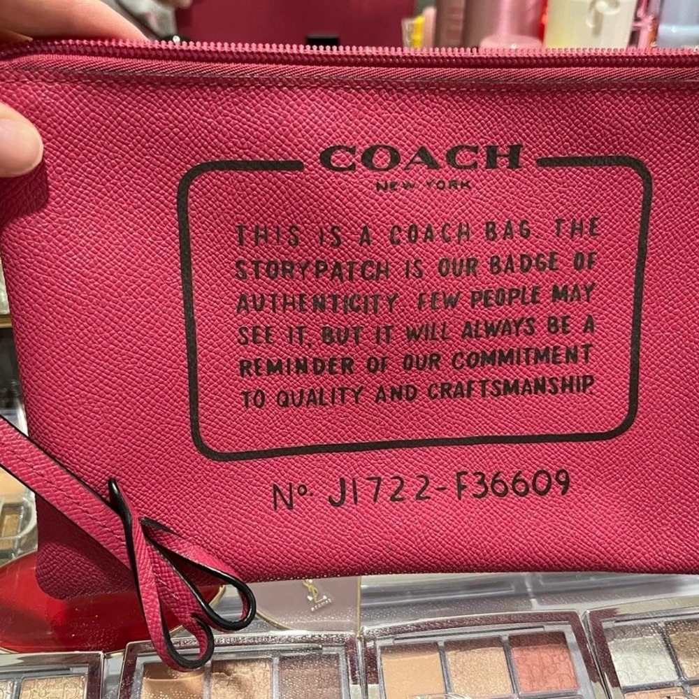 Coach Pink Clutch Wristlet